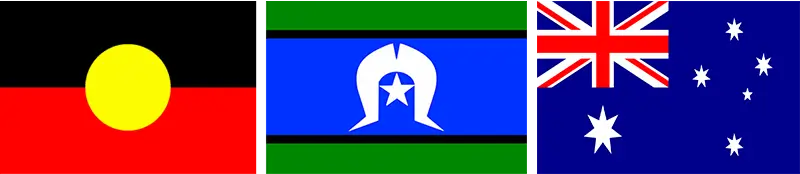 Austalia Flag & Aboriginals Flag